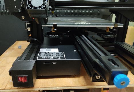 Leistung Schalter Vorderseite Umzug Fall Mantel 3d Drucker ender 3 3d print model - Mito3D