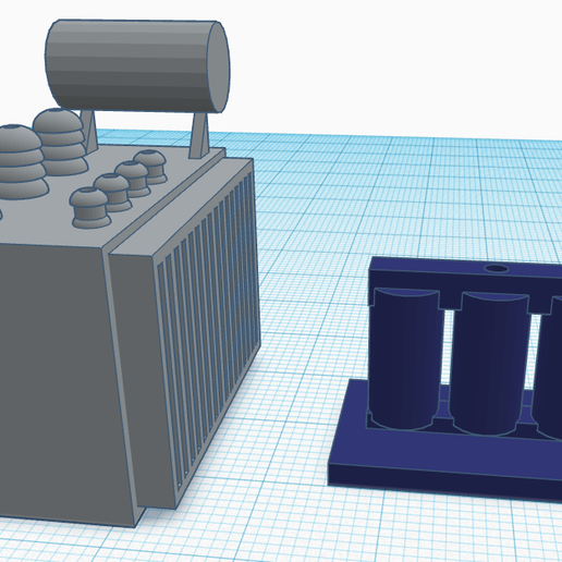 Puissance transformateur architecture SEP électrique watt 3D print model - Mito3D
