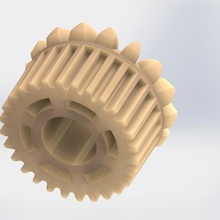 power transmission tool gear conical teeth 3d print model - Mito3D
