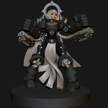 Machtfäuste Platz Nonnen Figur 3d drucken Modell Spiel Kriegshammer 40k Raummarine Anfang Krieges druckbar Statue Kriegsspiel Schlacht weiblich Ritter Porträt Rüstung Miniaturen Figuren Schwester Spiele Spielzeuge 3d print model - Mito3D