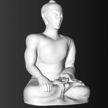 guarigione potente buddha scultura art buddista originale 3d print model - Mito3D