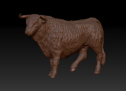 potente leale Toro personale protezione vari azienda agricola animale forte erbivoro corna 3d print model - Mito3D