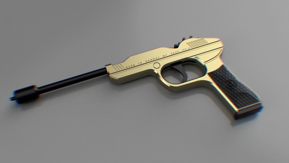 poderoso borracha banda arma fogo 3d print model - Mito3D