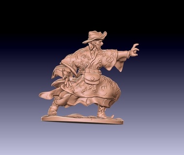 powerful wizard dnd pathfinder tabletop games 3d print model - Mito3D