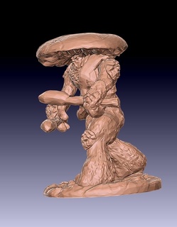 powerful wizard mushroom race dnd pathfinder tabletop games 3d print model - Mito3D