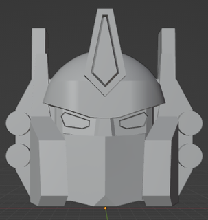 powermaster optimus prime head god ginrai transformers 3d print model - Mito3D