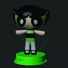 meninas superpoderosas bolota fant art vários fantas a arte 3d print model - Mito3D