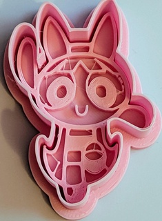powerpuff girls blossom original cookie cutter stamp set ppg 3d print model - Mito3D