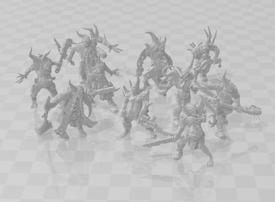 poxwalkers game war hammer world eaters death guard space marines csm chaos sons plague wh40k of 3d print model - Mito3D