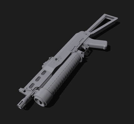 pp 19 bizon smg propun 1 boyut oyun hakem makineli tüfek çoğaltma airsoft ppbizon savunma kukla csgo pubg ump45 destek uzi mp9 counter strike pp19 3d print model - Mito3D