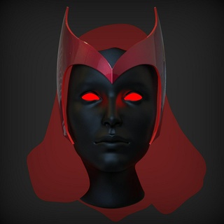 ppc west coast avengers scarlet witch crown scarlet scarlet witch wanda maximoff marvel x-men avengers comics crown stl file 3d printable  3d print model - Mito3D