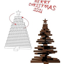 pratique Noël arbre 2021 gadget 3d impression décoration ornements maison projects3d cultes 3d print model - Mito3D