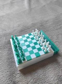 pratik tasarım satranç yazı tahtası tepsi klasik oyun 3d print model - Mito3D