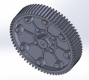 practical gearing gear 3d print model - Mito3D