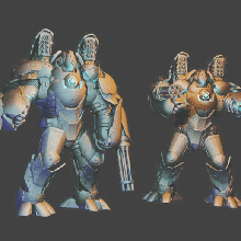 praetor armor fkyah pattern budgeted 3d print model - Mito3D