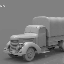 praga rnd 1950 camión art la guerra veterano vehículo de transporte oldtimer fábrica motor contenedor carga 3d print model - Mito3D