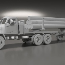 Prag v3s Log Transport 3d print model - Mito3D