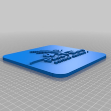 prairie Pfoten square Dicke Platte tool 3d-drucken 3d print model - Mito3D