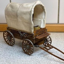 prairie wagon stl resin 3d-printing horse cart scale model wester diorama building detailed cowboy 3d print model - Mito3D