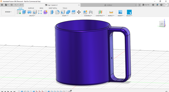 prank cup pranks anti social friend 3d print model - Mito3D