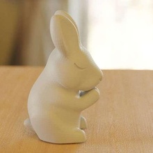 praying bunny animals 3d print model - Mito3D