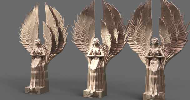 praying goddess statue grand Architecture art sculptures character pendant cosplay various models fantasy throne dungeon statuette sculpture thrones anatomy christmas 3d print model - Mito3D