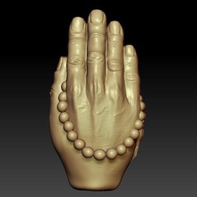 ellerini dua ediyor sanat Buda Budizm Hıristiyan Hıristiyanlık tespih zen din 3d print model - Mito3D