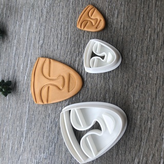 pre columbian máscara arcilla cortador joyería joya cortadores polímero 3d print model - Mito3D