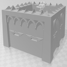 pre-fab bunker 3 - wh40k architecture 40k warhammer astra militarum imperial guard tabletop gaming warhammer40k 40000 buildings structures 3d print model - Mito3D