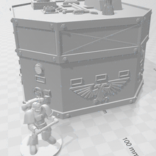 pre-fab bunker 5 - wh40k architecture 40k warhammer astra militarum imperial guard tabletop gaming warhammer40k 40000 buildings structures 3d print model - Mito3D