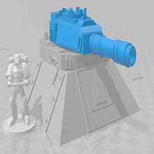 pre-fab defense turret base - wh40k architecture 40k warhammer astra militarum imperial guard tabletop gaming warhammer40k 40000 buildings structures 3d print model - Mito3D