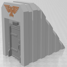 pre fab yeraltında Giriş wh40k mimari 40k Warhammer becerikli tamirci masaüstü oyun warhammer40k 40000 binalar yapılar 3d print model - Mito3D