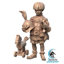 pre-supported 3d printable model rufus young squire game fantasy d&d 32mm 3dprintable signum workshop 3d print model - Mito3D