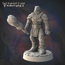 pre-supported amber golem miniature miniatures d&d dnd dungeonsanddragons monster resin tabletopgames fantasy 3d print model - Mito3D
