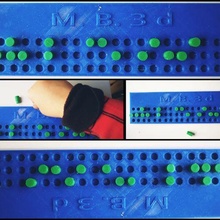 pre braille strip pins art 3d print model - Mito3D