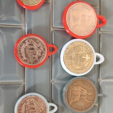 Dezimal Penny Schlüssel Ring Anhänger leer Schmuck uk britisch Münzen Münze Geld Schlüsselring 3d print model - Mito3D