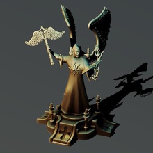 preacher game cross jesus angel statue design art skulpture highpoly zbrush ender3 ender fdm creality 3d print 3dmodel 3dprint 3d print model - Mito3D