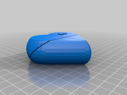 pre assemblato segreto cuore scatola 07 personalizzato interattivo arte 3d print model - Mito3D