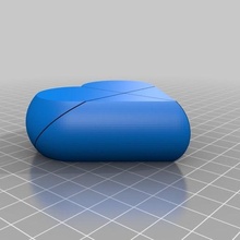 pre assemblato segreto cuore scatola 16mm pareti arte personalizzato interattivo 3d print model - Mito3D