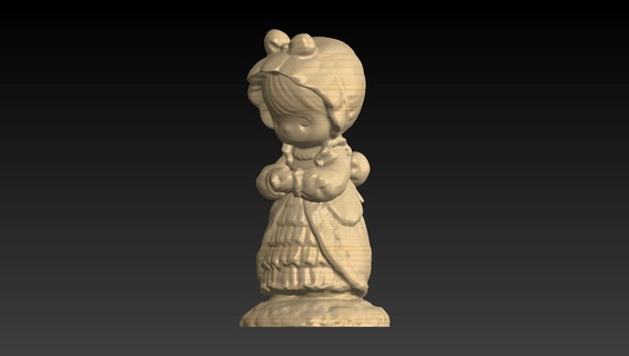 precious moments style character figuriness precius 3d print model - Mito3D