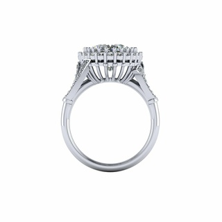 précieux ovale diamant bague version2 tigre or bijoux argent bijou engagement mariage mode 3d print model - Mito3D