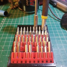 precision screwdriver bit holder various hobby 3d print model - Mito3D