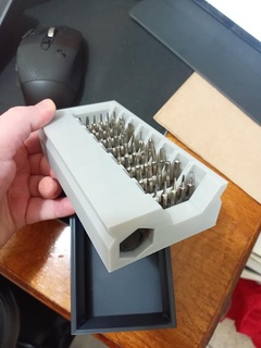 precision screwdriver case magnetic driver magnet screw 3d print model - Mito3D