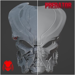 predator bionic mask helmet cosplay articulated alien xenomorph facehugger 3d print model - Mito3D