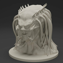 predator bust alien avp creature humanoid monster retro creatures 3d print model - Mito3D