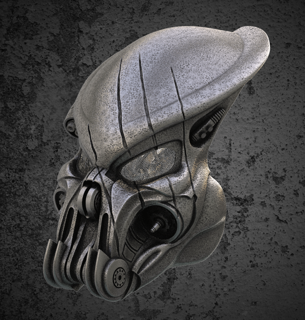 predador céltico bio mascarar alienígenas 3D print model - Mito3D