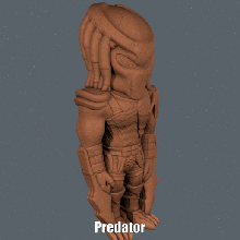 predator-easy print-Unterstützung nicht Kunst 20 avp Modell Film predator Skulptur supportless 3d print model - Mito3D