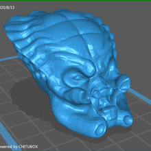 predador cabeça 3d print model - Mito3D