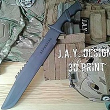 predator cuchillo varios táctico daga tomahawk el spartan ficticio espada 3d print model - Mito3D