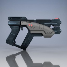 predator m-3 art pistol mass effect cosplay 3d print model - Mito3D